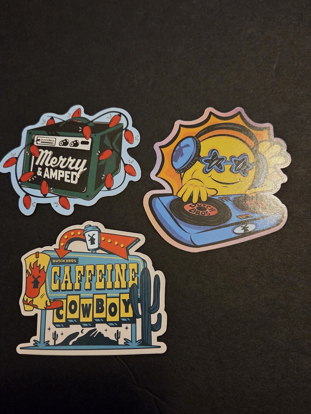 Dutch Bros stickers set of 3